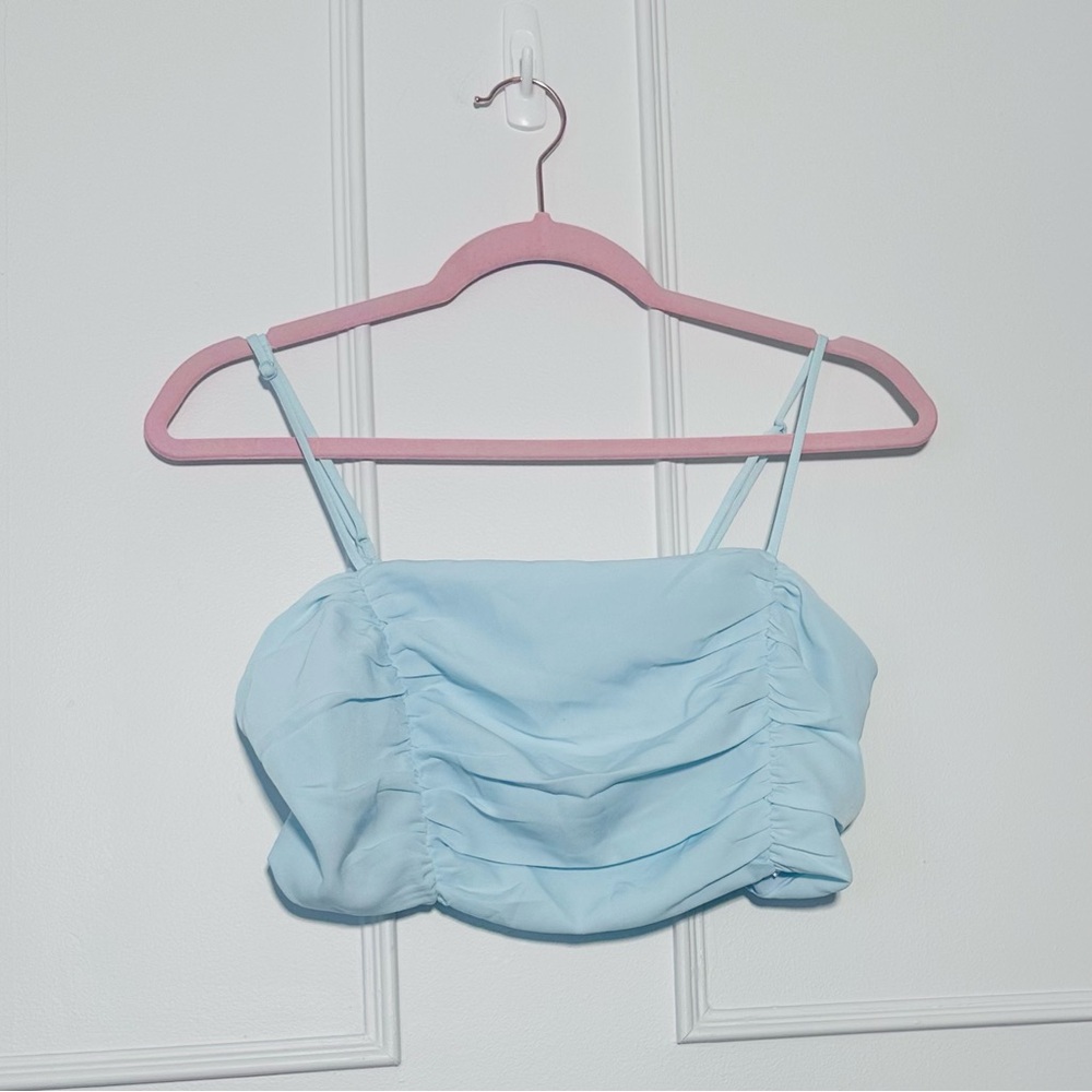House Of Harlow 1960 Baby Blue Bra Top SIZE M NWT